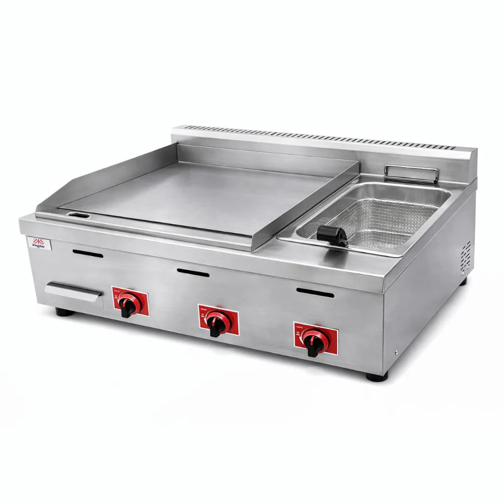 Equipo Mixto Plancha y Freidora a Gas KingStar EMPFKG